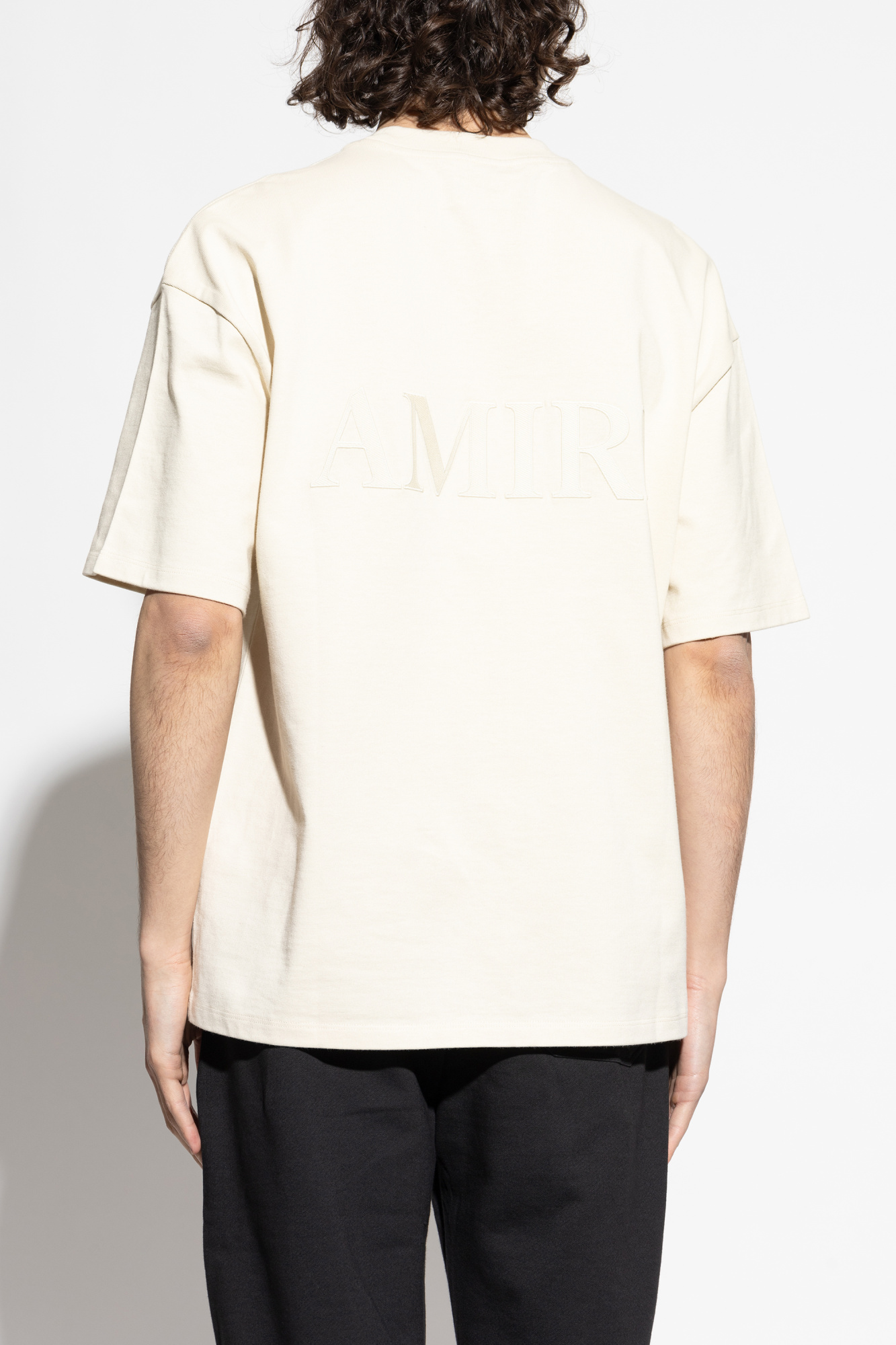 Bege T-shirt com logótipo Amiri - Vitkac Brazil